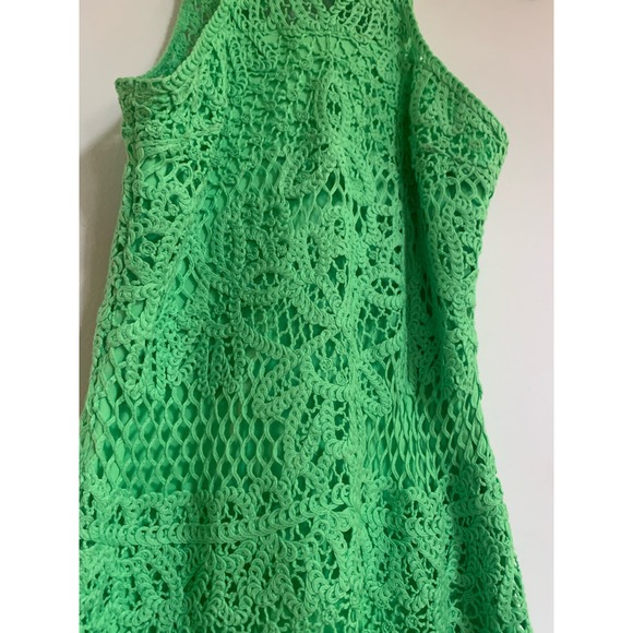 Lilly Pulitzer Jamie Above the Knee Crochet Line Green Women's Size XS - Picture 7 of 11